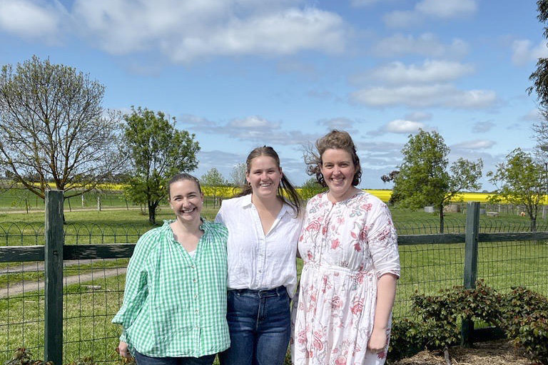 Local volunteers Melanie Skinner, Dulcie Shirrefs and Louise Ferguson.