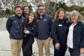 GWM Tourism staff: (From left) CEO Marc Sleeman, projects coordinator Tessa Llewellyn, marketing manager Georgia Bennett, Wimmera Mallee partnerships manager Ian Gumela, Grampians partnership manager Kerrie Mulholland and adminstrator Caron Fraser.