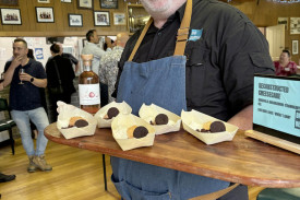 Neil Devonport, owner operator of local catering business Big Bertha, showcased local produce from around the region.
