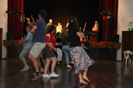 Many stayed on the dance floor for some old time bush dancing.