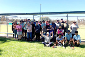 Part of the large group that attended the third session.