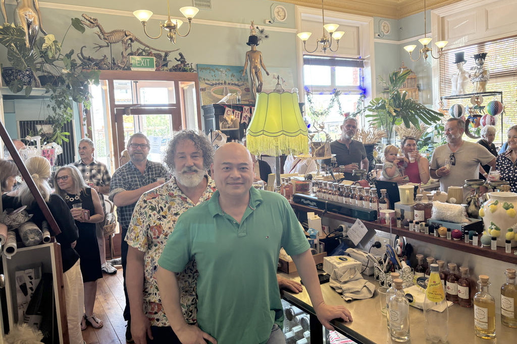 Dimboola Imaginarium owners Jamie and Chan Uoy were joined by the local community to help celebrate five years of trading.