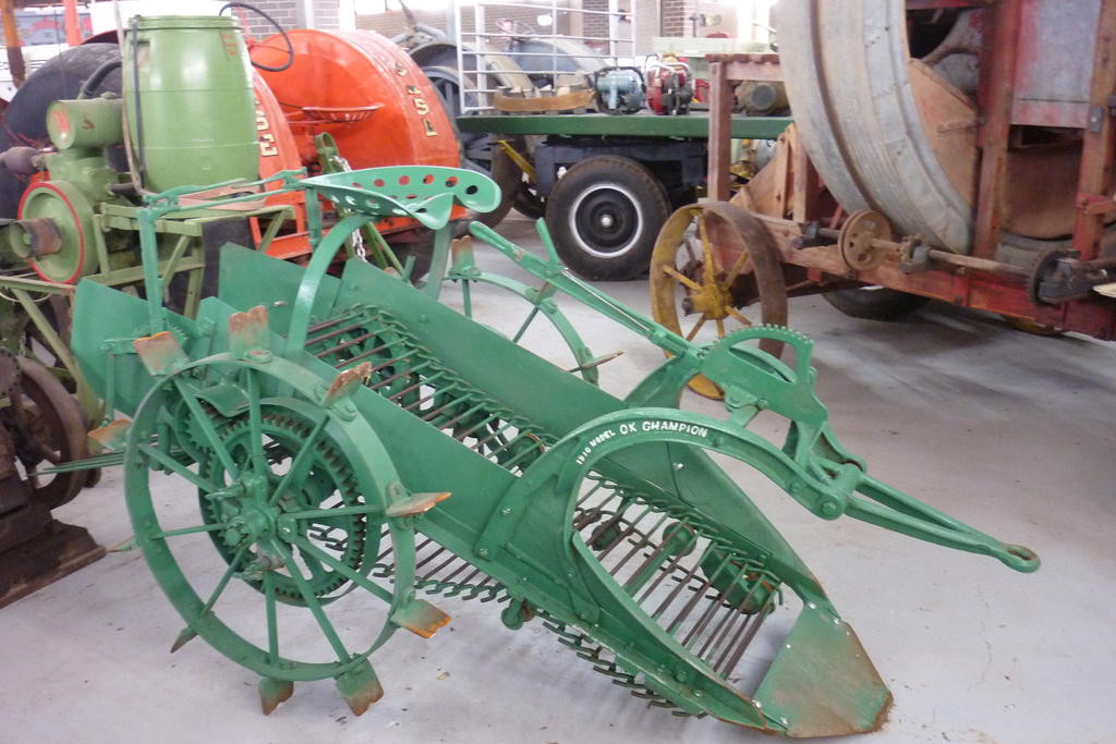 The American-made 1910 Champion Potato Digger.