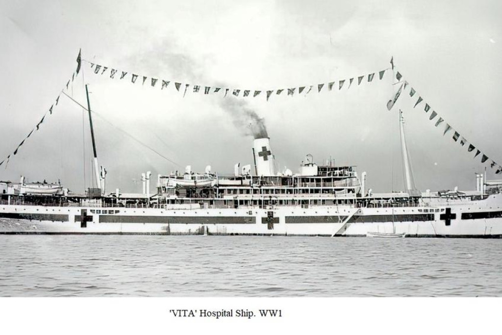 The hospital ship Vita during World War I.