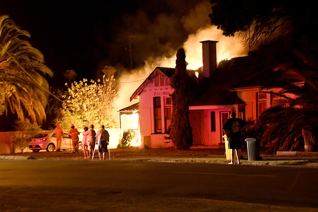 Local Dawn Clarke's home went up in flames just before Christmas. Photo: CHRIS GRAETZ