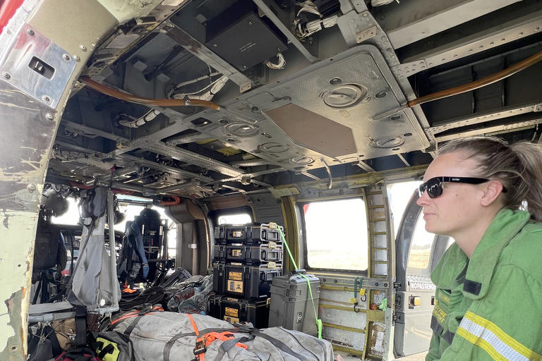 Courtney Newton from Rainbow has spent countless days in the Grampians to help combat the bushfire that is now under control.