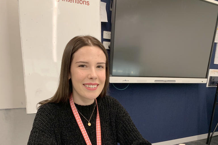 Previous CEFW&D scholarship awardee, Lily Thomas in the classroom last week. Photo: JAMES THOMAS