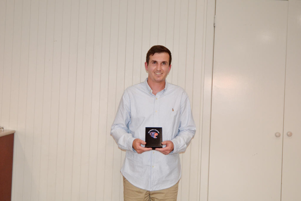 Cec Hopper medalist winner Angus Adams. The Tigers' batsman also won the grade's batting average(82.38 runs) and batting aggregate (659 Runs).