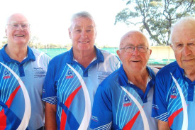 Horsham City Bowling Club Men’s 2024-25 Open Drawn Fours champions Wayne Gray, left, Graham McDonald, Colin Morrell and Mervyn Bothe.