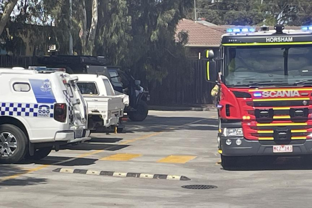 Horsham emergency services responded to a call Hungry Jack's, Dimboola Road, on Sunday March 9. Photo: SHERYL LOWE