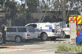 Horsham emergency services responded to a call Hungry Jack’s, Dimboola Road, on Sunday March 9. Photo: SHERYL LOWE
