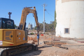 Excavation works are progressing nicely with contractors digging holes for the proposed elevator.