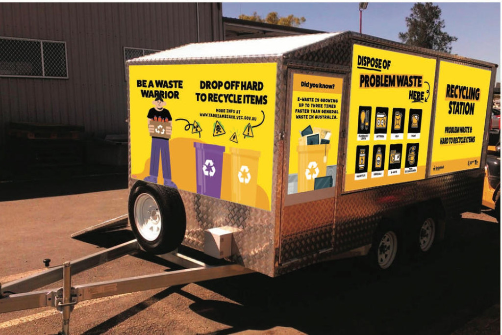 Yarriambiack Shire Council is trialling a mobile recycling service, The Little Yellow Wagon, visiting Beulah, Yaapeet, Patchewollock and Speed next month.