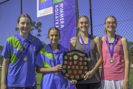 Section 2 girls, Jayda Mills, Charli Pietsch, Lacy Perry, Mia Perry.