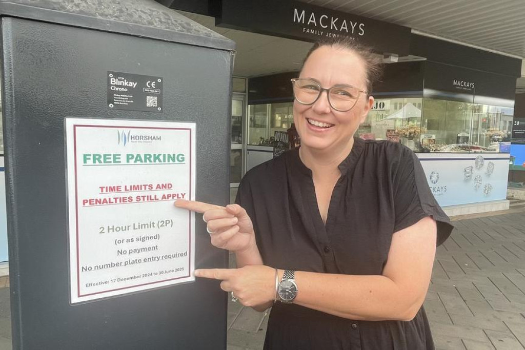 Felicity Clark says the parking meters should be removed but keep the two-hour limit in Horsham CBD. Free parking has increased street movement she says. Photo: SHERYL LOWE