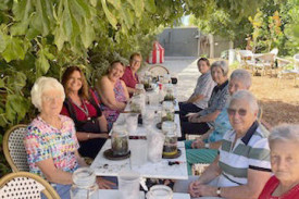 Minyip Ladies Leisure group members enjoy creating their own terrarium in a workshop facilitated by Dimboola Imaginarium co-owner Jamie Uoy.