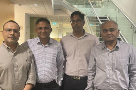 New owners of Lister House Medical Clinic Dr Arvind Garg, Dr Jagath Ranasinghe, and Dr Waruna Dissanayake and Dr Kannan Ramanathan. Phot: SHERYL LOWE