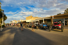 All the vehicles lined up for everyone to get a close up look.