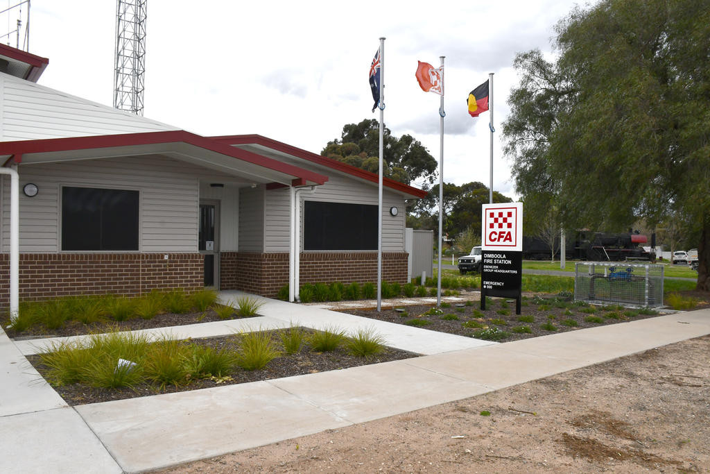 Dimboola Fire Station building on High Street.