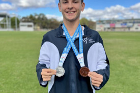Jett Hill won a silver medal in the medley relay and a bronze medal in the 4x100m relay.
