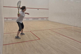 Jacky Adlington in action.