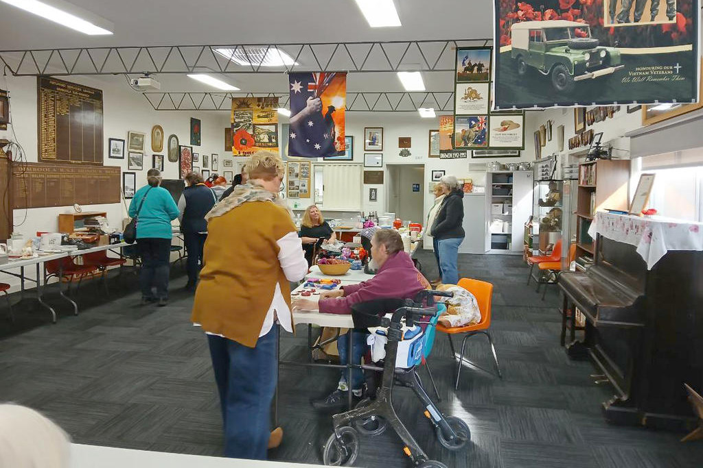 Many wandered around the RSL, looking at what was on offer.