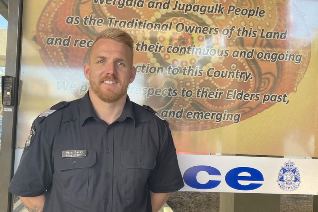 Horsham Police Acting Sergeant Marc Davey will be attending Latte' with an LLO at the Horsham Plaza on May 27.