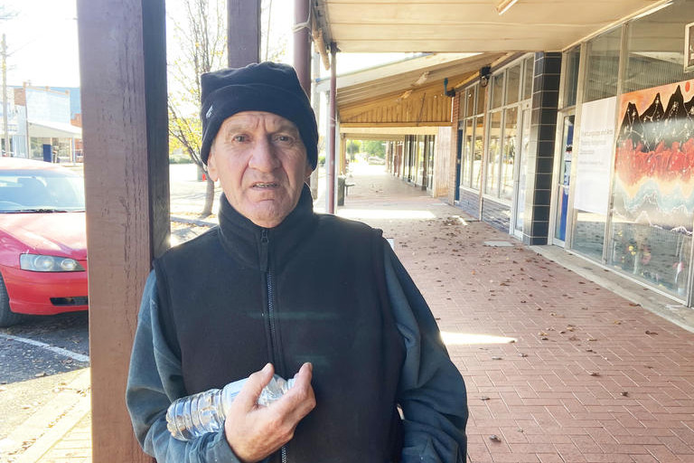 Volunteer Louis Catania, making a mark on Dimboola.