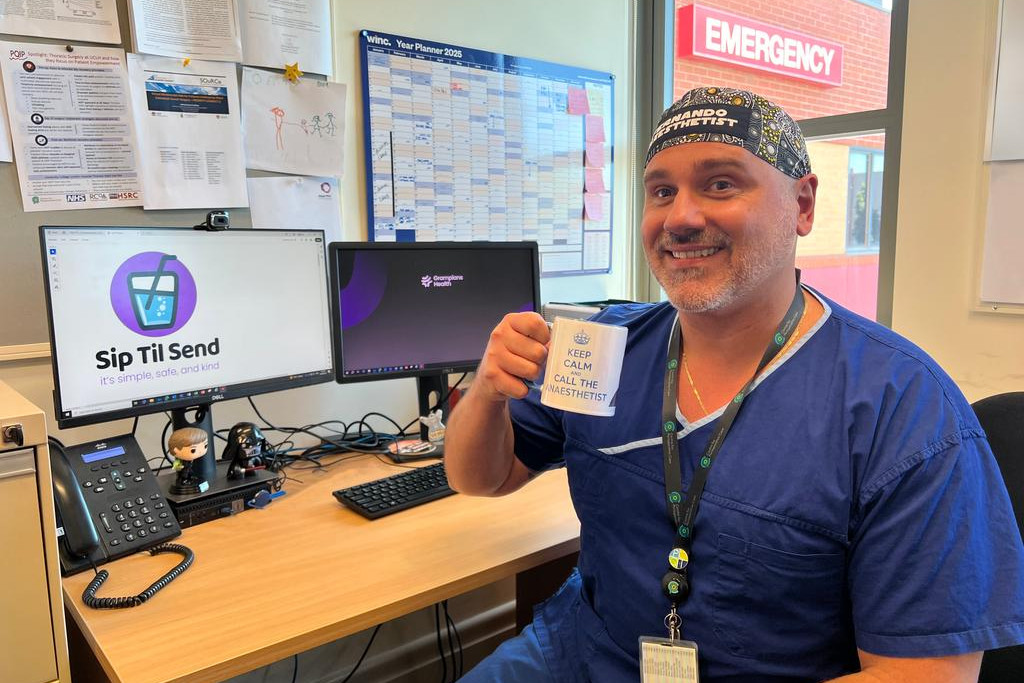 Consultant anaesthetist and clinical lead perioperative medicine at Grampians Health, Dr Fernando Arduini, encourages patients to try the new fasting method, Sip Til Send.