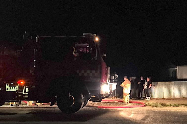 Two Warracknabeal Fire Brigade units respond to a fire at a property on April 24, east of Warracknabeal.