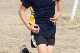 Hugo Gould in action.