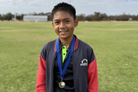 College’s 11-13 yr champion (Primary) Lawrenz McIntosh.