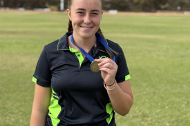 16-18 age group champion Jayde Kajweski.