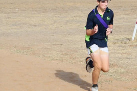 Eddison Stasinowsky cruising towards the end line.