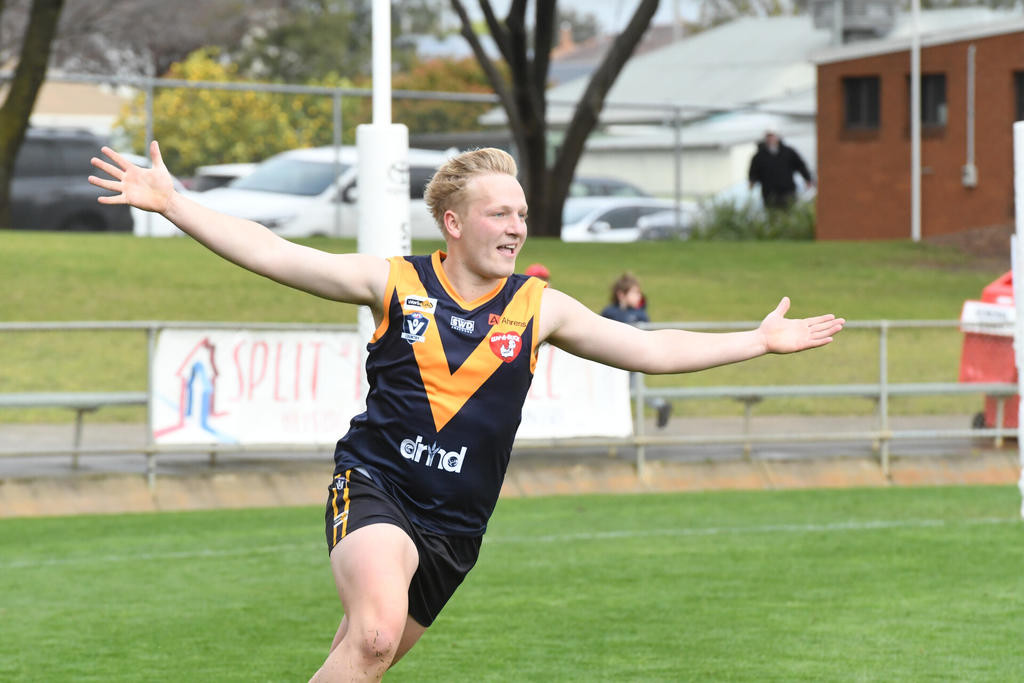 Drew Schneider is the leading goal scorer for Nhill.