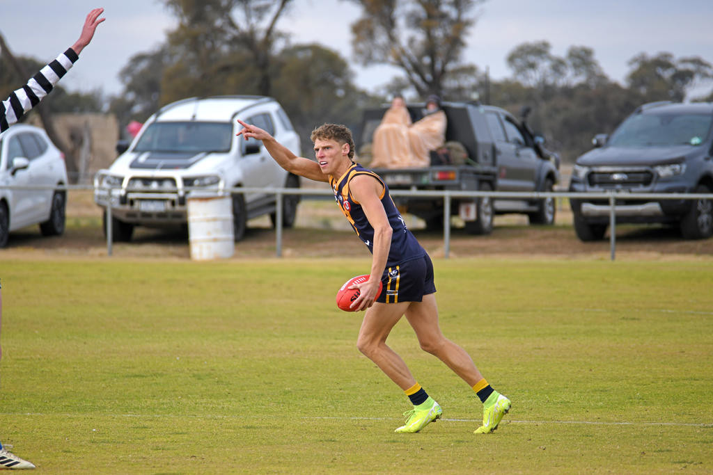 Nhill's Jake McQueen is keen for his side to take on ladder leaders Ararat in front of a strong home crowd.