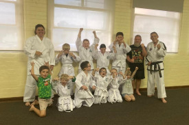 Taekwando students in Warracknabeal.
