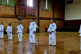 Taekwando students in Woomelaang.