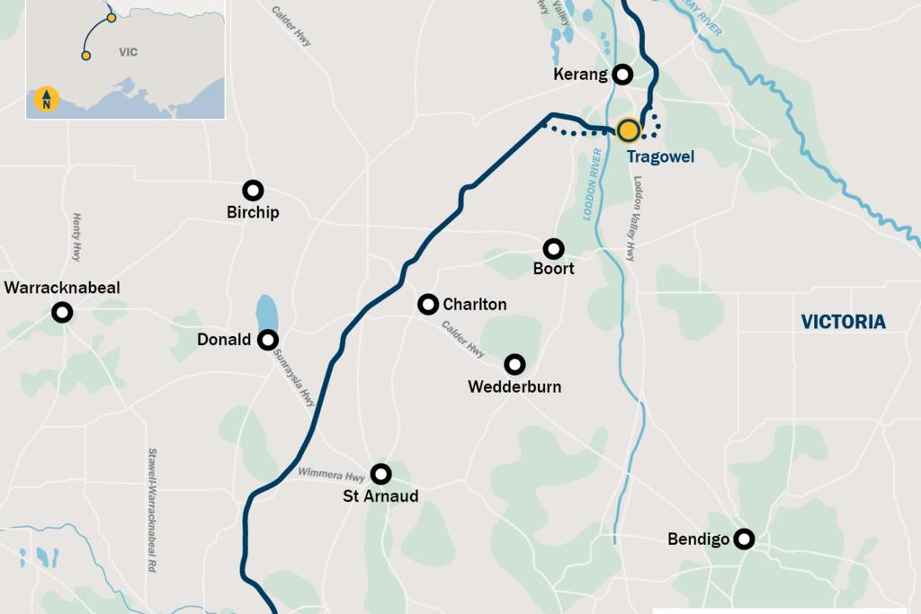 Locations of the preferred VNI West easement.