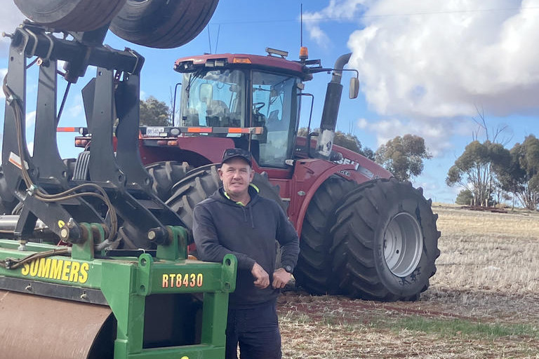 Hopetoun farmer Steve Hallam is hoping for another decent rainfall to boost confidence in the season.