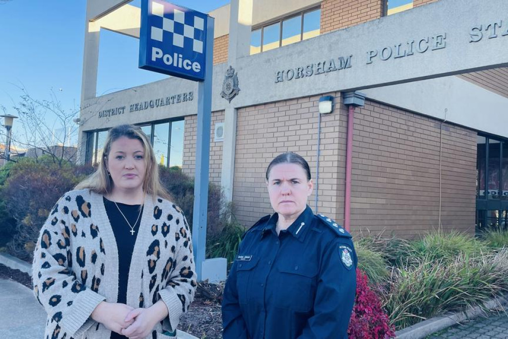Concerned mum, Trixie Sampson with Inspector Caroline Johnson working together to protect the children of Horsham