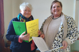 Libby Gregory and Pam Clugston.