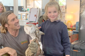 Ella and Alba the Barn Owl.