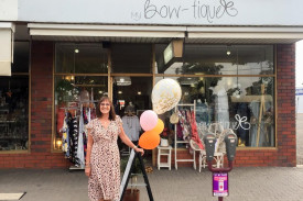 Karen with her old shop.