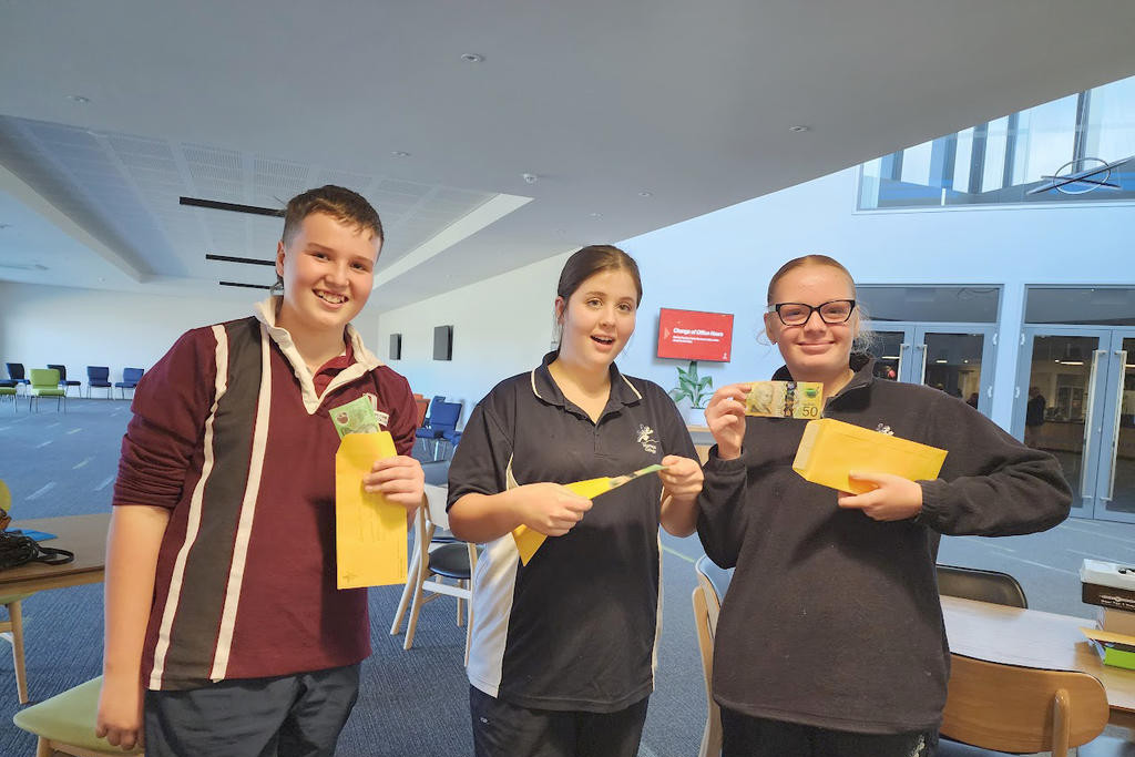 Three youths shines at the Wimmera Legacy Junior Public Speaking competition held in June, with Hopetoun student Darcy Milburn finishing second, Murtoa College student Lyra Reardon declared the winner and Murtoa College's Chardonnay Pickering finishing third.