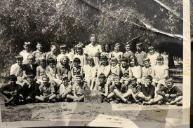 A grade 4 photo of 1971 class with the teacher Mrs Siepolt.