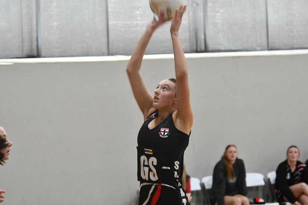 Lena Marshman was a shining light for the Horsham Saints, shooting 37 goals in her side's 65-57 win against the Horsham Demons.