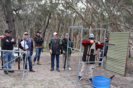 Mick Pursell scorer and shooter has 40 years experience - seen here at the NF&G Charity Day for MND
