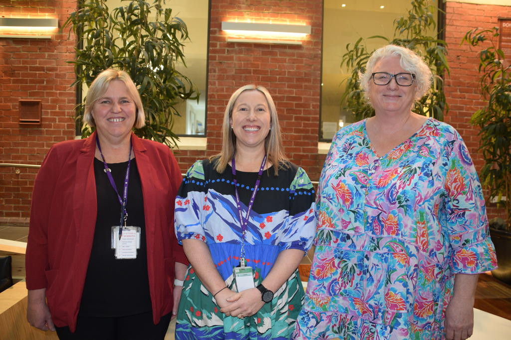 Sue Bartlett, Catherine Hanns and Carmel O'Kane.