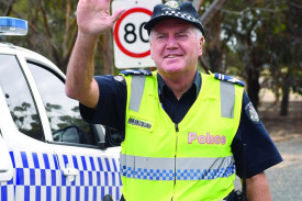 Warracknabeal’s leading senior constable Peter Taylor marked his last day on Tuesday, August 5 (picture from 2021).